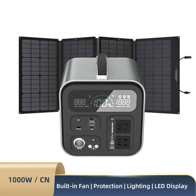 Hệ thống năng lượng mặt trời Trạm điện lithium di động 1000W Cho công cụ điện
