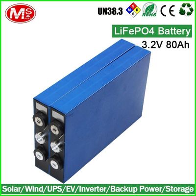 Trung Quốc Pin Li-Polymer Prismatic / Lifepo4 Ev Pin 80Ah 3.2V nhà phân phối